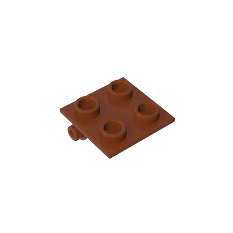 Gobricks,Hinge Brick 2 x 2 Top Plate Thin,6134