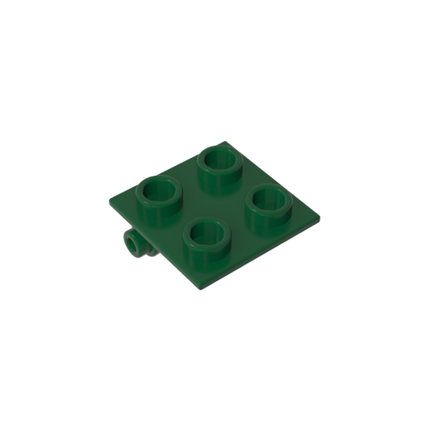 Gobricks,Hinge Brick 2 x 2 Top Plate Thin,6134