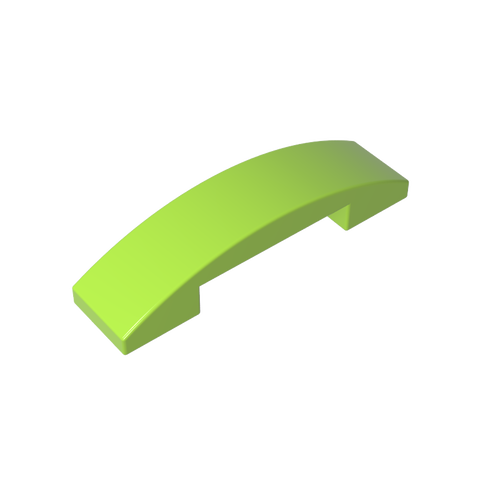 Gobricks,Slope Curved 4 x 1 Double with No Studs,93273