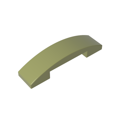 Gobricks,Slope Curved 4 x 1 Double with No Studs,93273