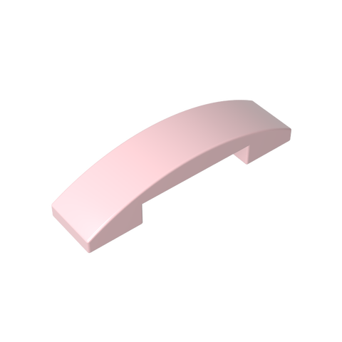 Gobricks,Slope Curved 4 x 1 Double with No Studs,93273
