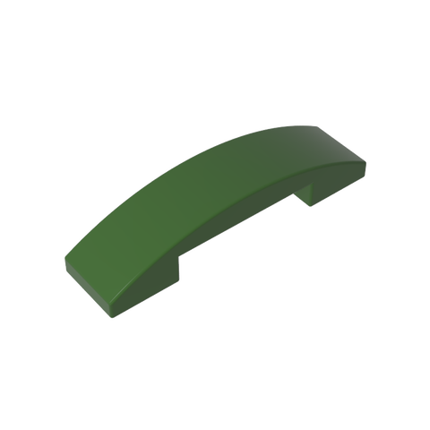 Gobricks,Slope Curved 4 x 1 Double with No Studs,93273