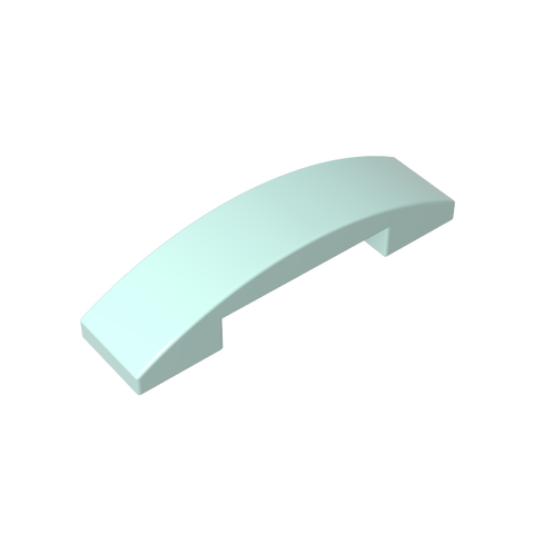 Gobricks,Slope Curved 4 x 1 Double with No Studs,93273
