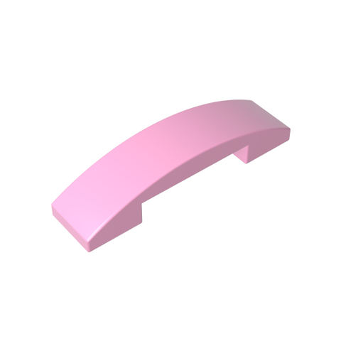 Gobricks,Slope Curved 4 x 1 Double with No Studs,93273