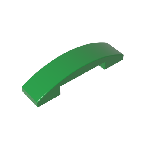 Gobricks,Slope Curved 4 x 1 Double with No Studs,93273