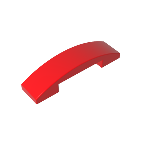 Gobricks,Slope Curved 4 x 1 Double with No Studs,93273