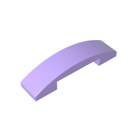 Gobricks,Slope Curved 4 x 1 Double with No Studs,93273