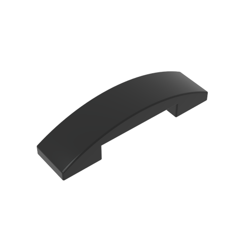 Gobricks,Slope Curved 4 x 1 Double with No Studs,93273