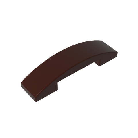 Gobricks,Slope Curved 4 x 1 Double with No Studs,93273