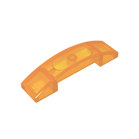 Gobricks,Slope Curved 4 x 1 Double with No Studs,93273