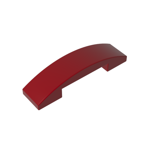 Gobricks,Slope Curved 4 x 1 Double with No Studs,93273