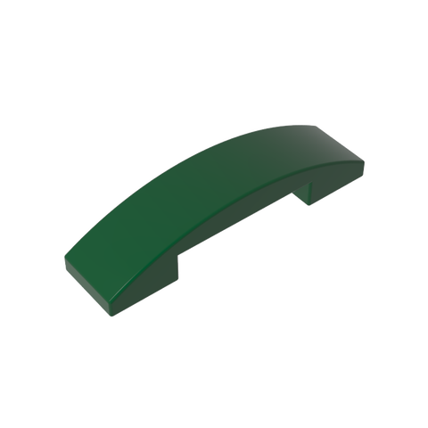 Gobricks,Slope Curved 4 x 1 Double with No Studs,93273