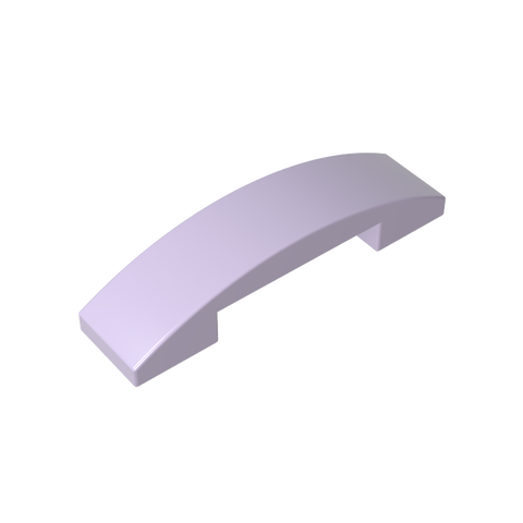 Gobricks,Slope Curved 4 x 1 Double with No Studs,93273