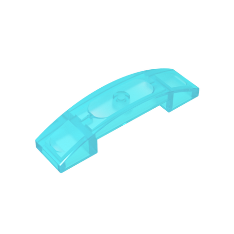 Gobricks,Slope Curved 4 x 1 Double with No Studs,93273