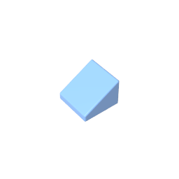 Gobricks,Slope 30° 1 x 1 x 2/3 (Cheese Slope),50746,54200,18862,33847,35338,63290