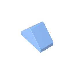 Gobricks,Slope 45° 2 x 1 Double with Ovoid Bottom Pin,3044b,3044,3044a,3044c