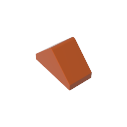 Gobricks,Slope 45° 2 x 1 Double with Ovoid Bottom Pin,3044b,3044,3044a,3044c