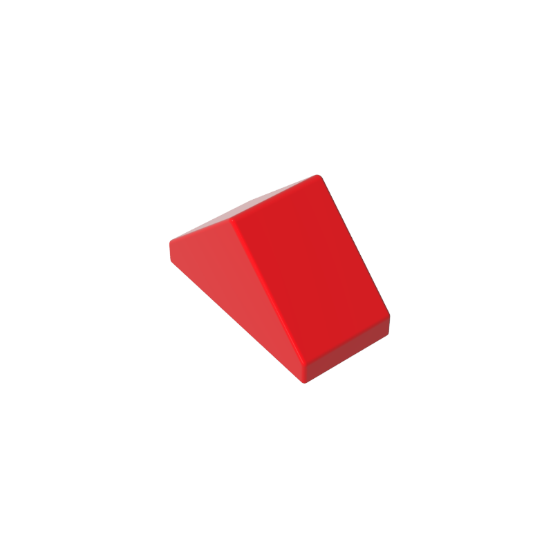 Gobricks,Slope 45° 2 x 1 Double with Ovoid Bottom Pin,3044b,3044,3044a,3044c