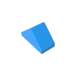 Gobricks,Slope 45° 2 x 1 Double with Ovoid Bottom Pin,3044b,3044,3044a,3044c