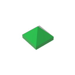Gobricks,Slope 45° 1 x 1 x 2/3 Quadruple Convex,22388,35343,35344