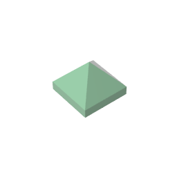 Gobricks,Slope 45° 1 x 1 x 2/3 Quadruple Convex,22388,35343,35344