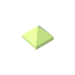 Gobricks,Slope 45° 1 x 1 x 2/3 Quadruple Convex,22388,35343,35344