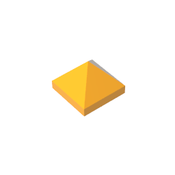 Gobricks,Slope 45° 1 x 1 x 2/3 Quadruple Convex,22388,35343,35344