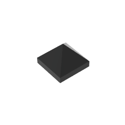 Gobricks,Slope 45° 1 x 1 x 2/3 Quadruple Convex,22388,35343,35344