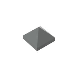 Gobricks,Slope 45° 1 x 1 x 2/3 Quadruple Convex,22388,35343,35344