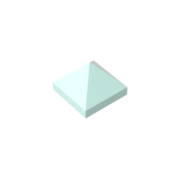 Gobricks,Slope 45° 1 x 1 x 2/3 Quadruple Convex,22388,35343,35344