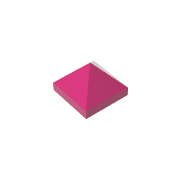 Gobricks,Slope 45° 1 x 1 x 2/3 Quadruple Convex,22388,35343,35344