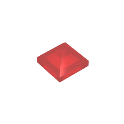 Gobricks,Slope 45° 1 x 1 x 2/3 Quadruple Convex,22388,35343,35344