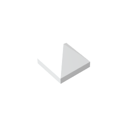 Gobricks,Slope 45° 1 x 1 x 2/3 Quadruple Convex,22388,35343,35344