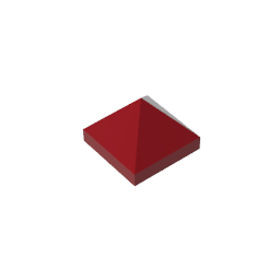 Gobricks,Slope 45° 1 x 1 x 2/3 Quadruple Convex,22388,35343,35344