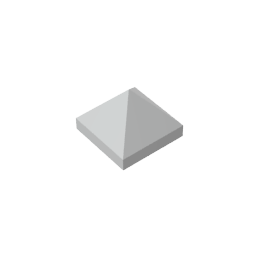 Gobricks,Slope 45° 1 x 1 x 2/3 Quadruple Convex,22388,35343,35344