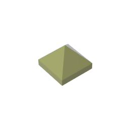 Gobricks,Slope 45° 1 x 1 x 2/3 Quadruple Convex,22388,35343,35344
