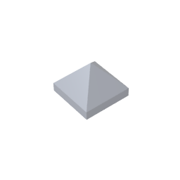 Gobricks,Slope 45° 1 x 1 x 2/3 Quadruple Convex,22388,35343,35344