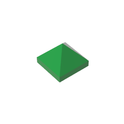 Gobricks,Slope 45° 1 x 1 x 2/3 Quadruple Convex,22388,35343,35344