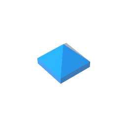 Gobricks,Slope 45° 1 x 1 x 2/3 Quadruple Convex,22388,35343,35344