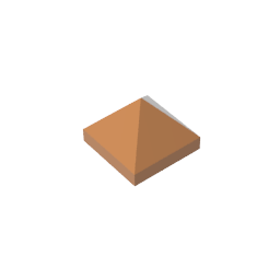 Gobricks,Slope 45° 1 x 1 x 2/3 Quadruple Convex,22388,35343,35344