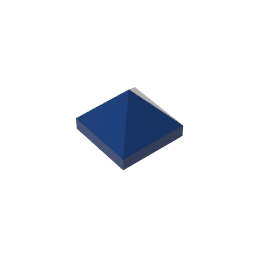 Gobricks,Slope 45° 1 x 1 x 2/3 Quadruple Convex,22388,35343,35344