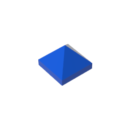 Gobricks,Slope 45° 1 x 1 x 2/3 Quadruple Convex,22388,35343,35344