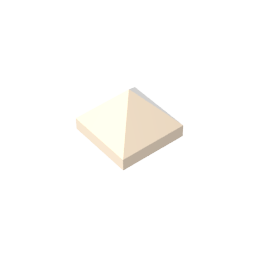Gobricks,Slope 45° 1 x 1 x 2/3 Quadruple Convex,22388,35343,35344