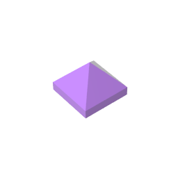Gobricks,Slope 45° 1 x 1 x 2/3 Quadruple Convex,22388,35343,35344