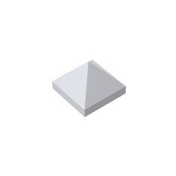 Gobricks,Slope 45° 1 x 1 x 2/3 Quadruple Convex,22388,35343,35344