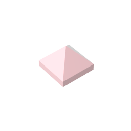 Gobricks,Slope 45° 1 x 1 x 2/3 Quadruple Convex,22388,35343,35344