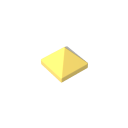 Gobricks,Slope 45° 1 x 1 x 2/3 Quadruple Convex,22388,35343,35344