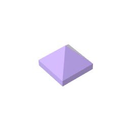 Gobricks,Slope 45° 1 x 1 x 2/3 Quadruple Convex,22388,35343,35344