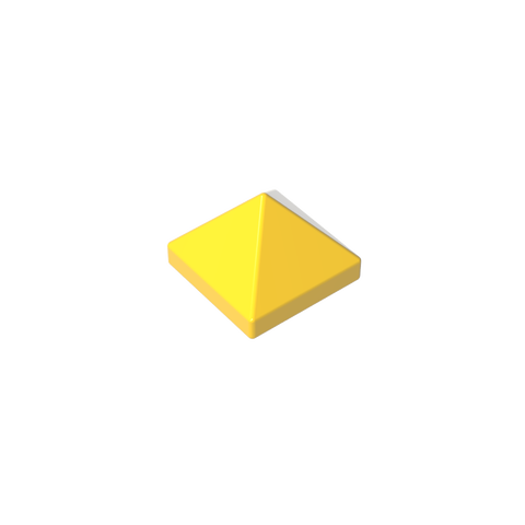 Gobricks,Slope 45° 1 x 1 x 2/3 Quadruple Convex,22388,35343,35344