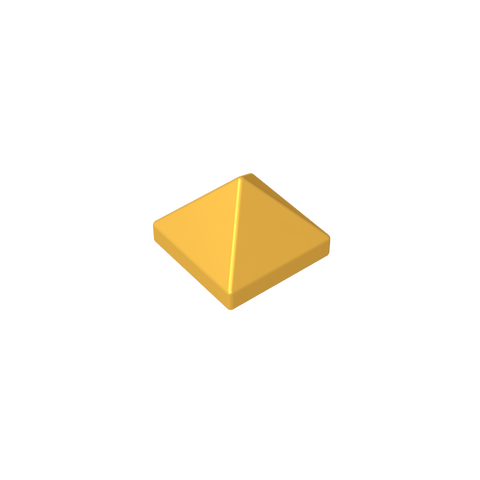 Gobricks,Slope 45° 1 x 1 x 2/3 Quadruple Convex,22388,35343,35344